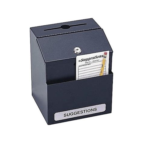 safco steel suggestion box|staples suggestion box.